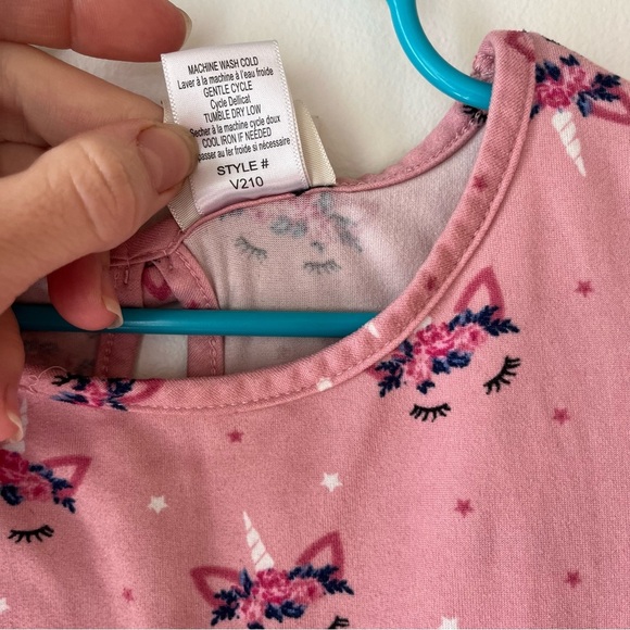Jenna & Jessie Pink Unicorn Dress 3T (fits Like 4T) Toddler Girls Twirl Dress - Picture 5 of 13